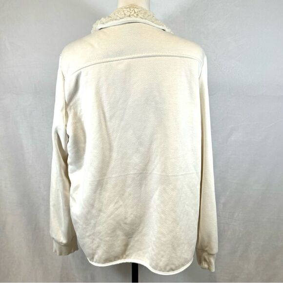 Avia white Sherpa lined sweater cardigan jacket with pockets size XXL - Picture 5 of 7